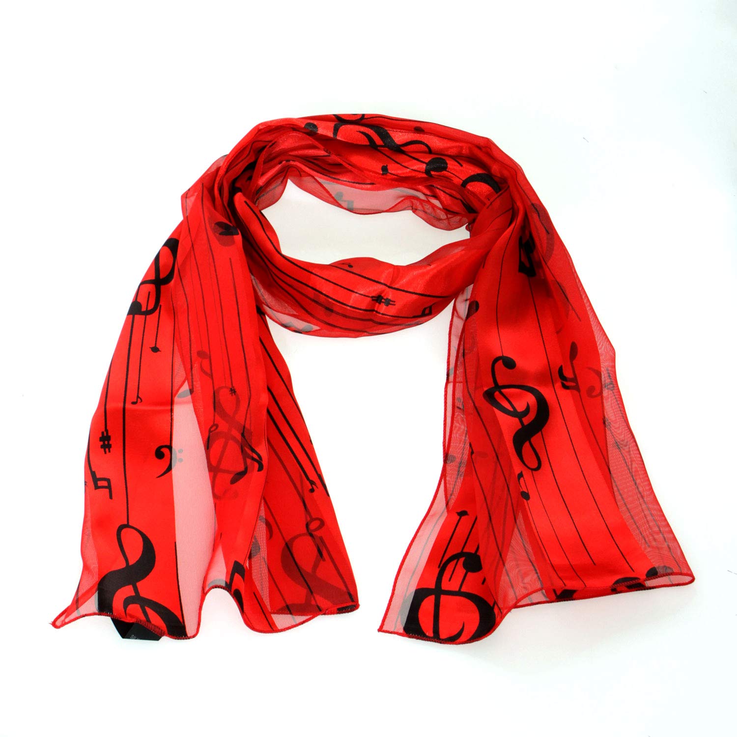 SERENITA Satin Scarf Hair Wraps for Women Music Note Gifts American Flag Bandana Shamrock Clover St. Patrick's Day Easter