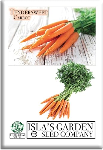 Semillas de zanahoria tiernas para plantar, más de 1200 semillas de reliquia por paquete, semillas de jardín de Isla (semillas de jardín de Isla),