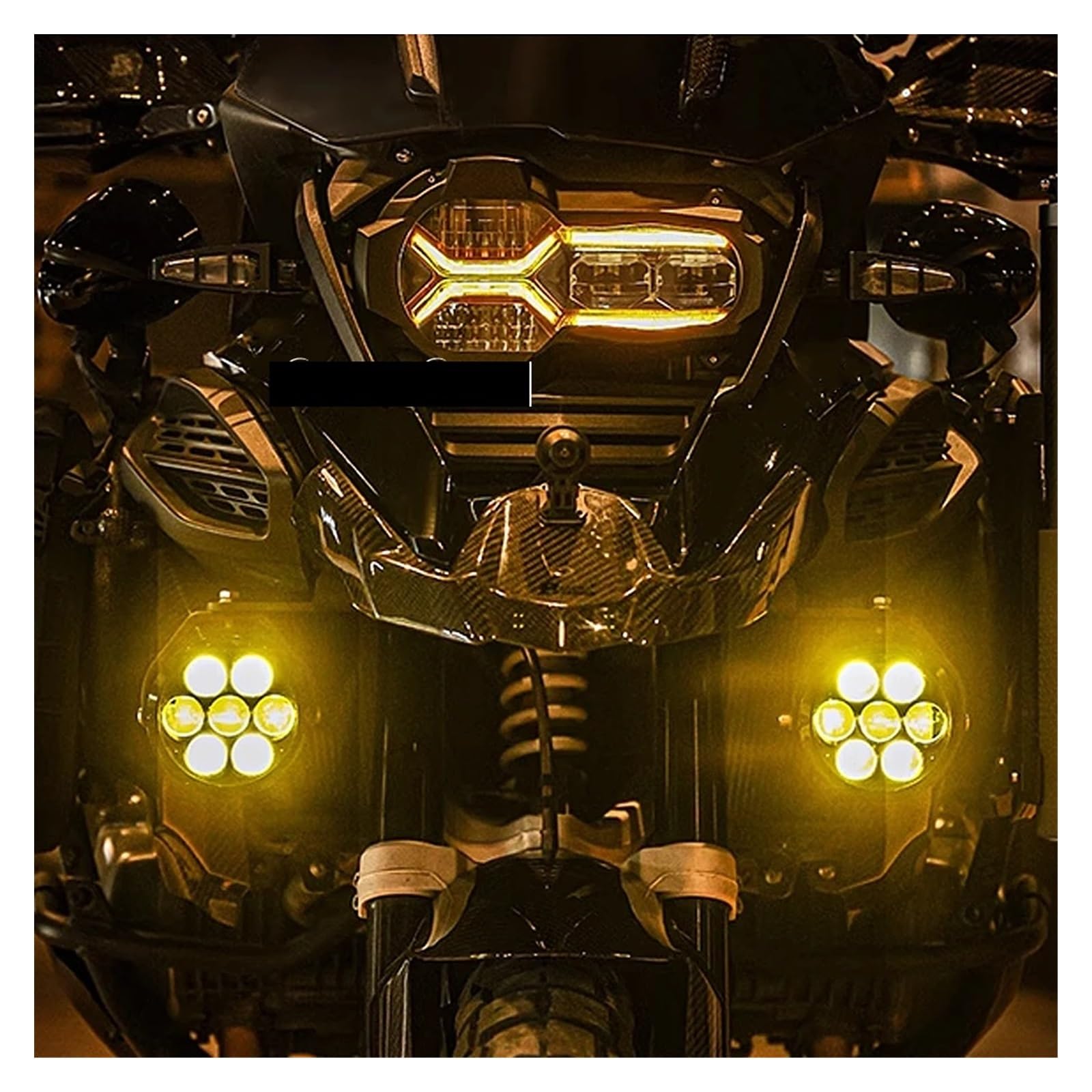 Protezione faro in plexiglass Isotta per BMW R1200GS Adventure 05-12