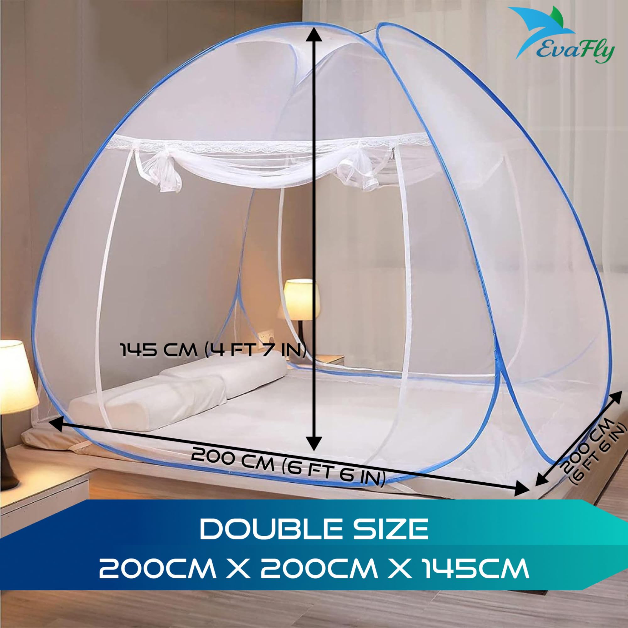 King Size Mosquito Net - Evafly Premium Protection -2 King Size Mosquito Net - Evafly Premium Protection -2