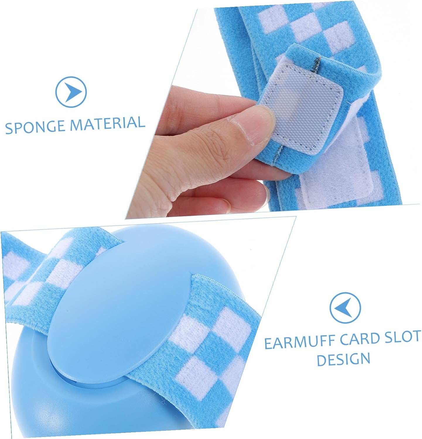 KOMBIUDA Ear Protection Earmuffs with Adjustable Elastic Headband for Newborns and Boy Girl Noise Cancelling Soft Abs and Sponge Hearing Protection for Comfortable Noise Reduction