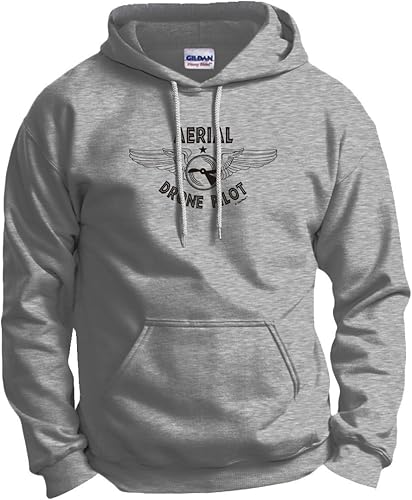 ThisWear Sudadera con capucha Aerial Drone Pilot Quadcopter