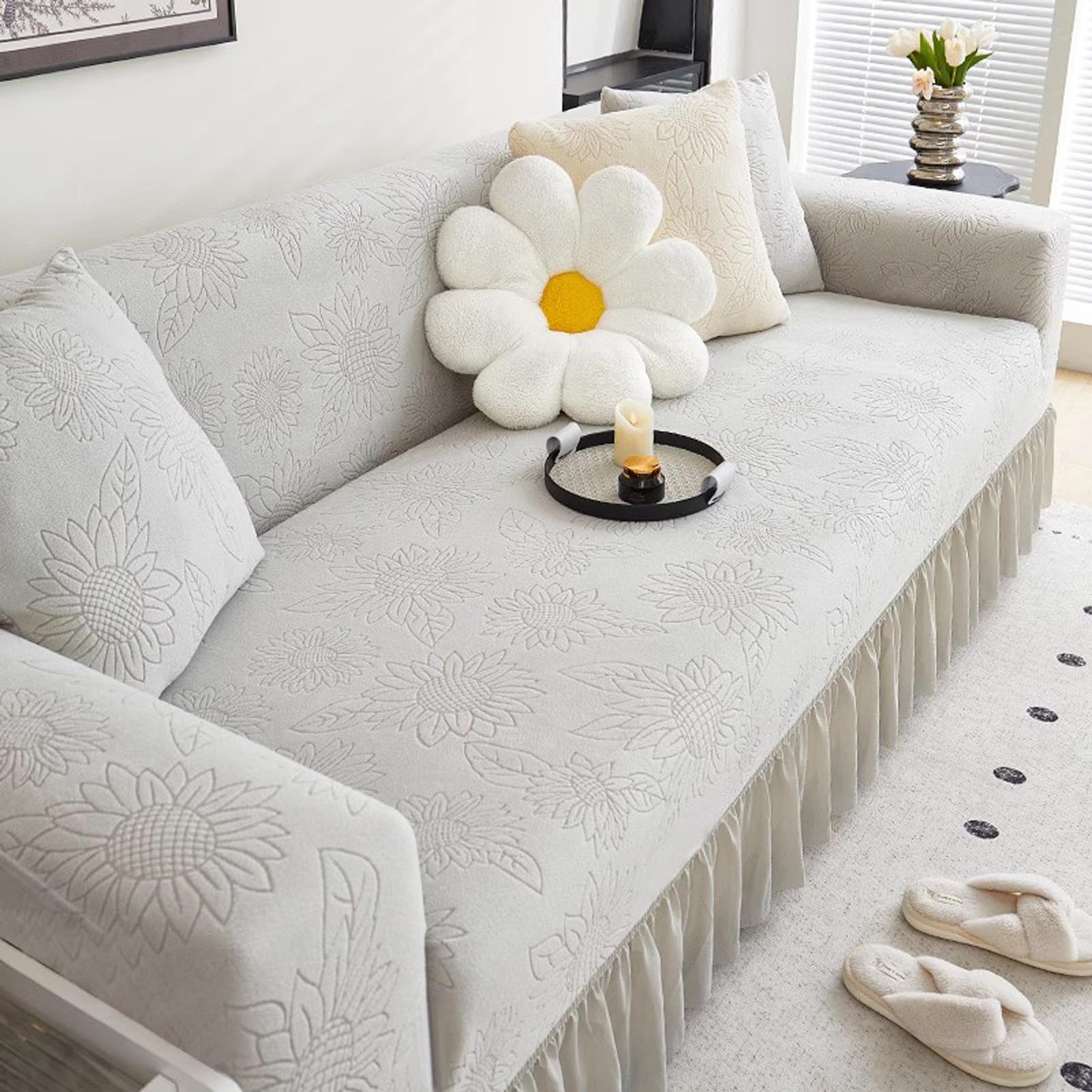 Couvre canapé en velours doux pour une ambiance cocooning
