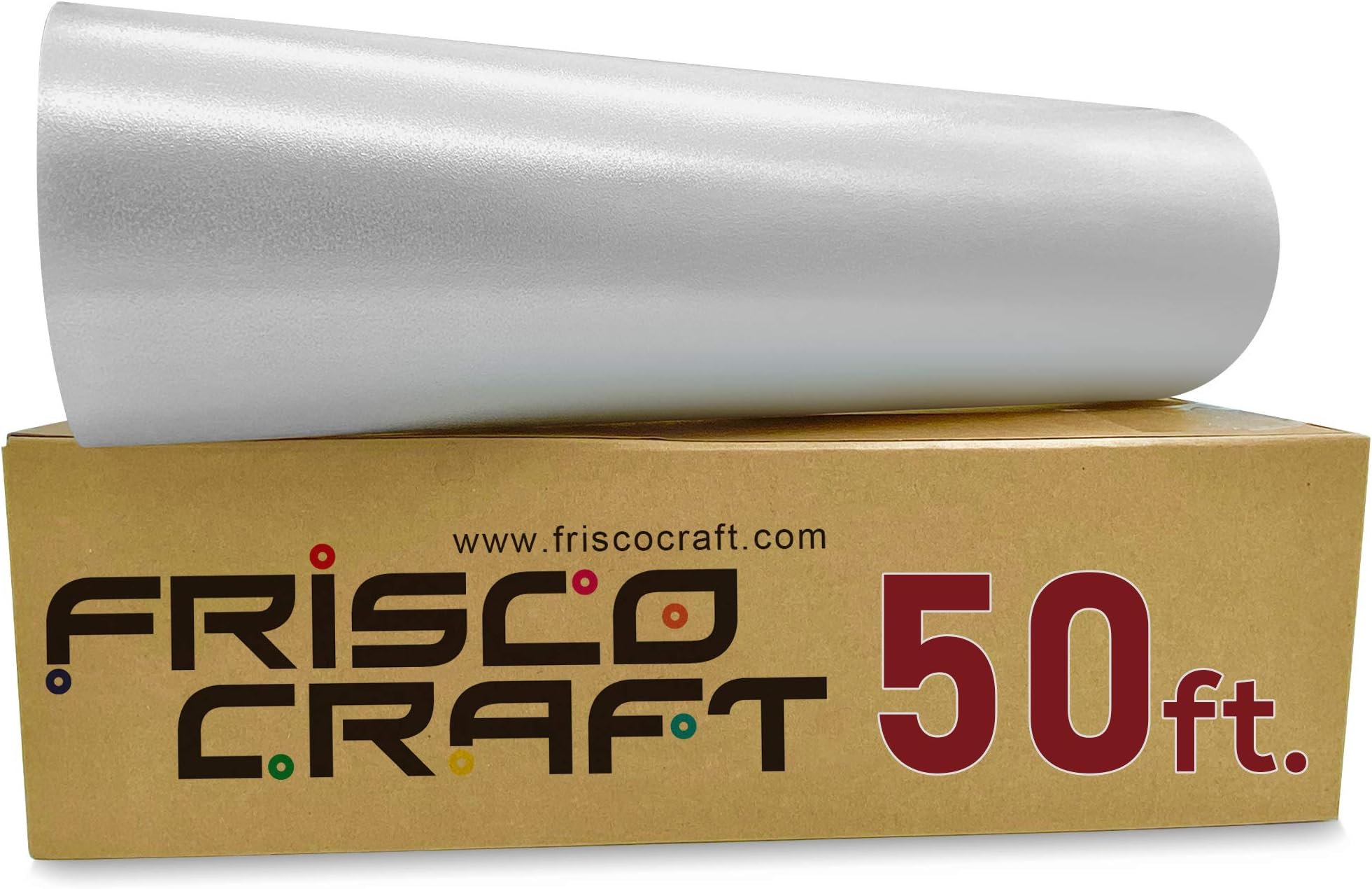 Frisco Craft C-370 Transfer Tape for Vinyl 12" x 50 Feet Clear Lay Flat | Application Perfect Self Adhesive Signs Stickers Decals Walls Doors Windows