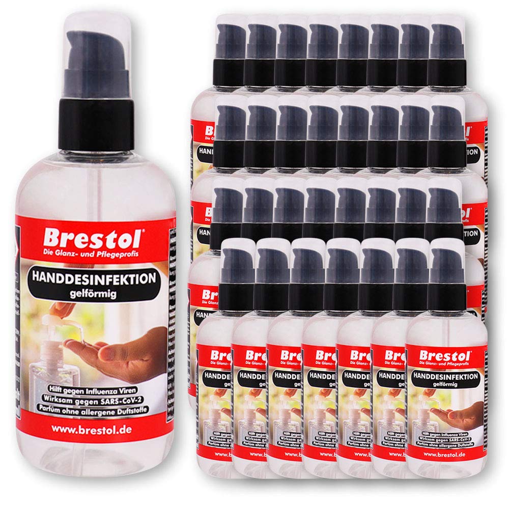 HANDDESINFEKTION Gel 32x 300 ml Spenderflasche Desinfektionsmittel für Hand Haut Hände Desinfektion Desinfektionsgel Geldesinfektion gelförmig
