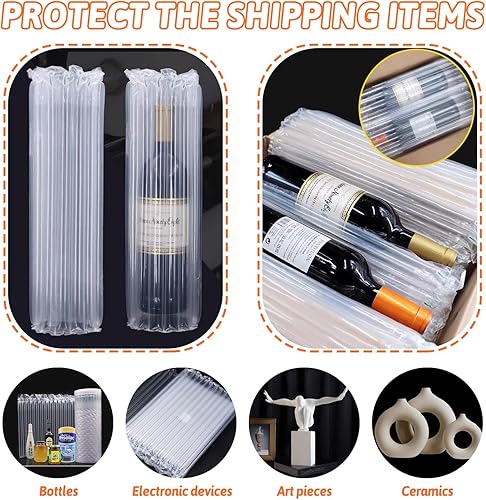 Miniatura 4 de Rollo de envoltura de amortiguación de burbujas 12 x 164 pies envoltura de columna de almohada de aire inflable para suministros de embalaje de