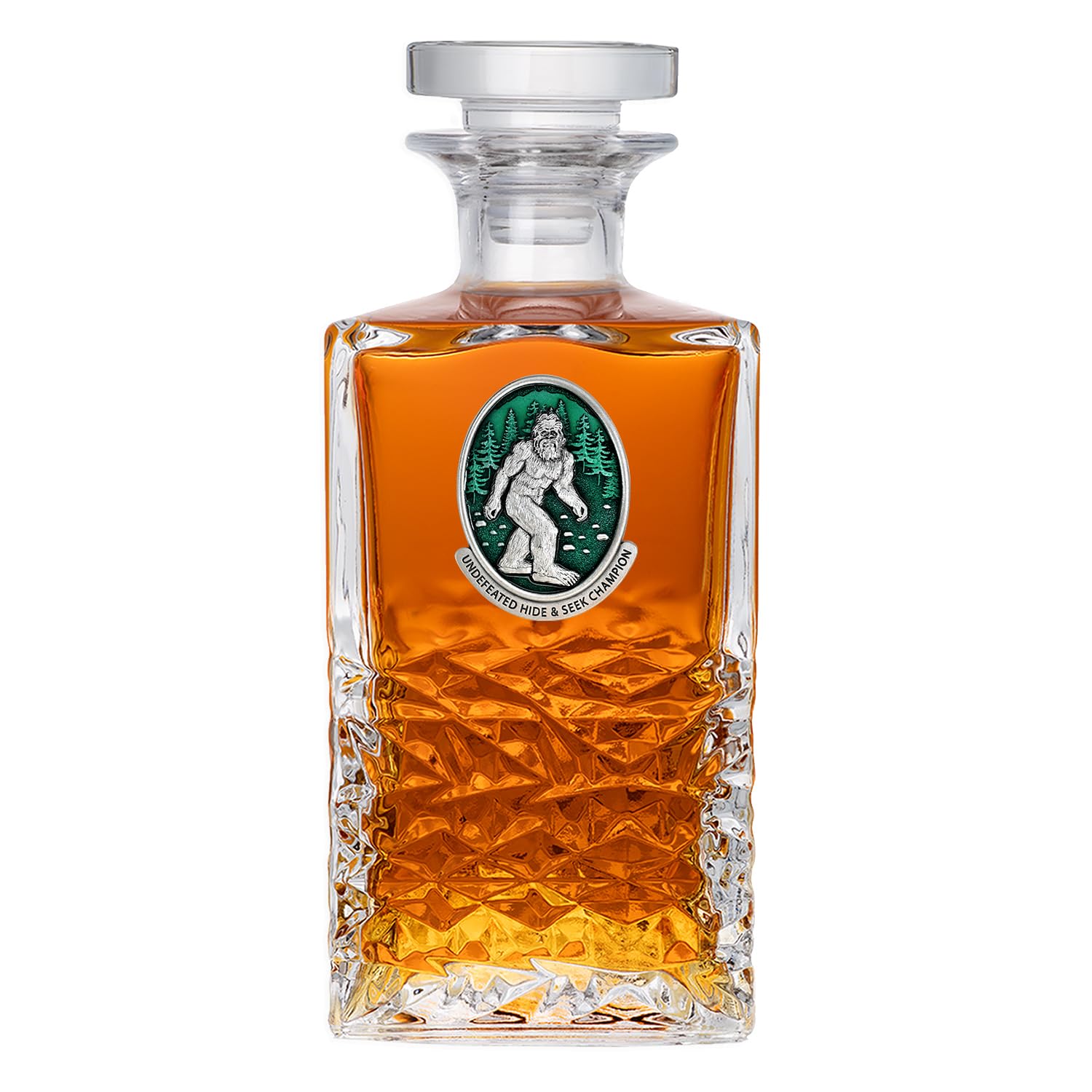 Heritage Pewter Bigfoot Heritage Decanter | 25 OZ Liquor Pourer | Expertly Crafted Pewter Glass