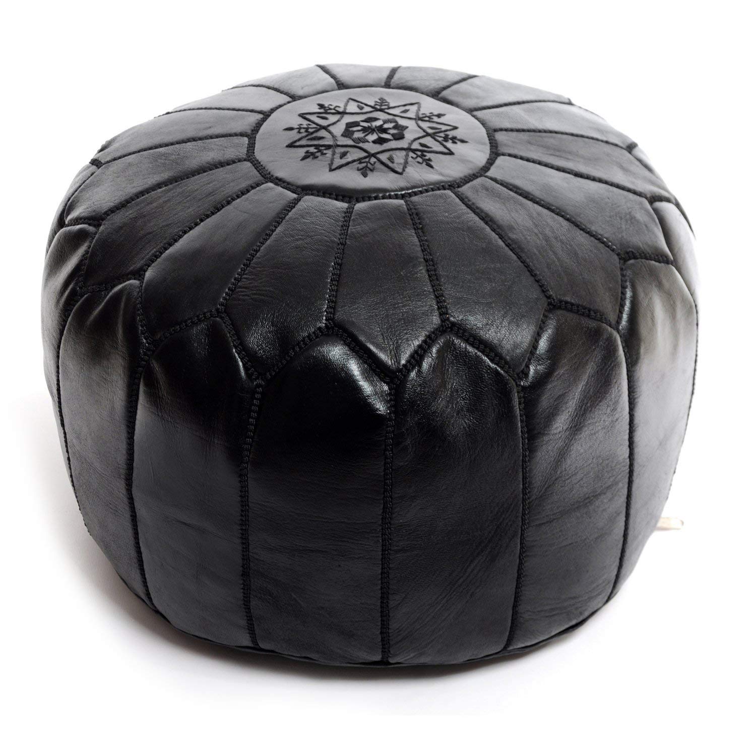 Treasures Of Morocco Moroccan Hand Made Pouf Leather Luxury Ottomans Footstools Cover