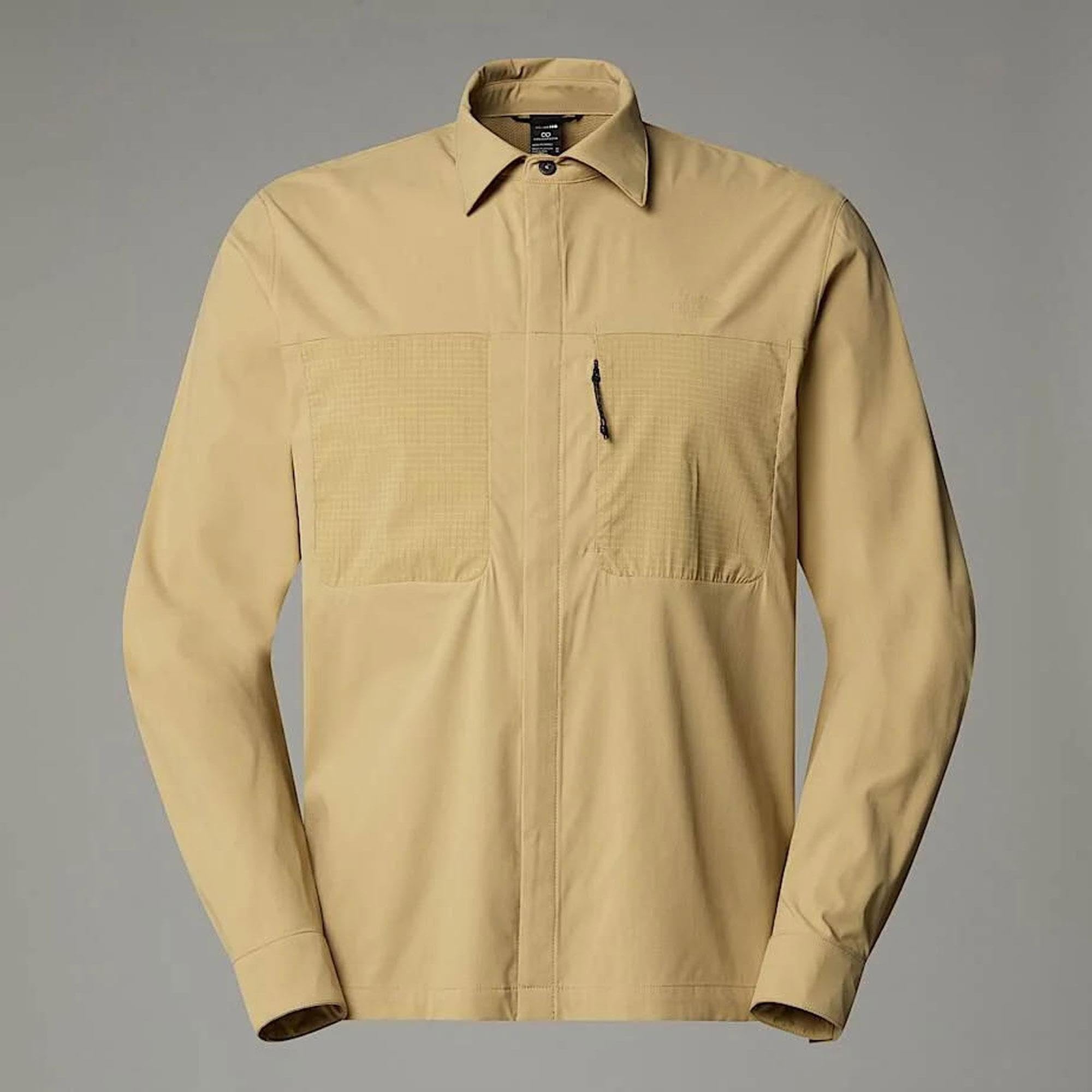 The North Face Men's L/S Lightrange Shirt Khaki Stone M