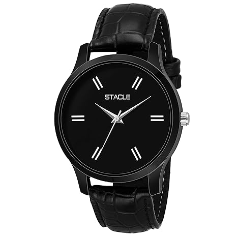 Analog Black Dial Wrist Mens Watch-STW-026