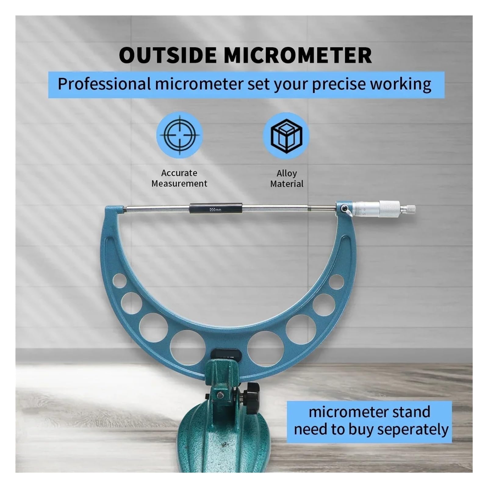 Herramienta de calibre micrométrico exterior de 275-300 mm: medición de precisión for proyectos de metalurgia y bricolaje