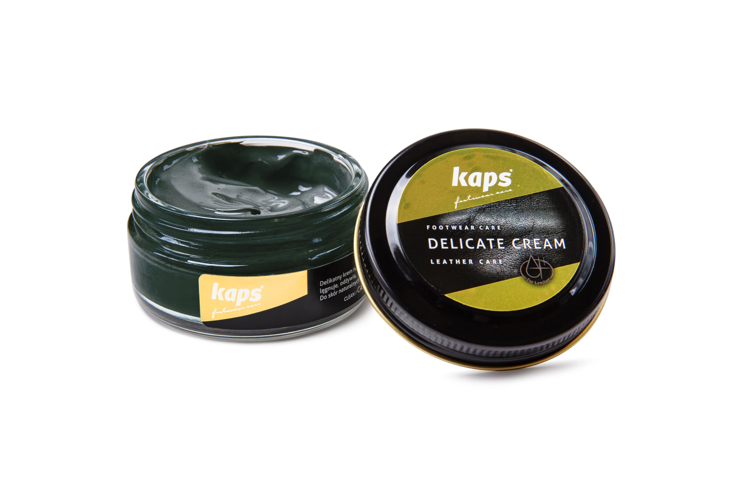 Kaps Leather Shoe Cream - Shoe Care Polish and Colour Conditioner | Refreshes Appearance | For Boots, Handbags, Furniture | Intensive Leather Care and Nourishing | 70 + Shades 50ml — view 40
