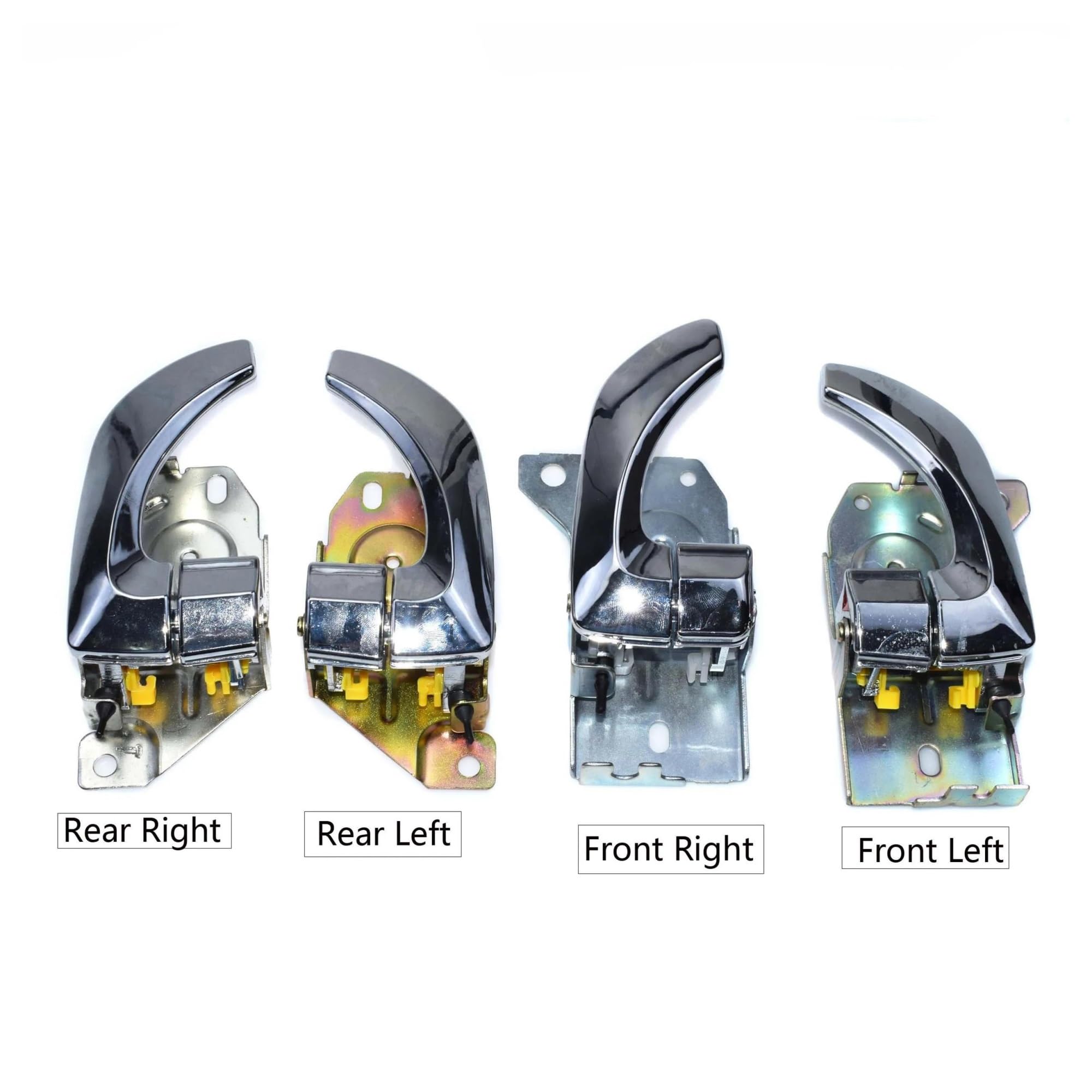 Pour Kia Pour Sorento 3.5L 2003 2004 2005-2009 Poignée Porte Intérieure Avant Arrière Gauche Droite 826103E011 Poignée Porte Portière Intérieure (Couleur : Front Set