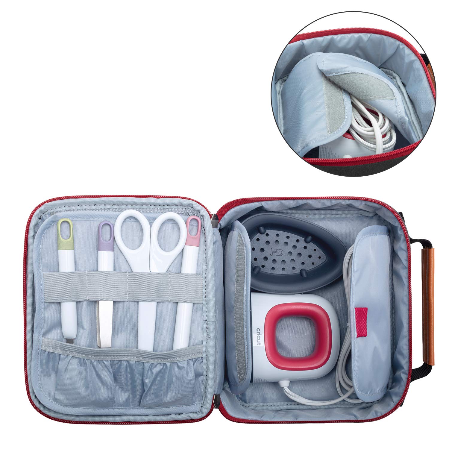 Yarwo Carrying Case for Cricut Easy Press Mini, Portable Tote Bag Compatible with Heat Press Machine and Tools, Black — Amazon image 2