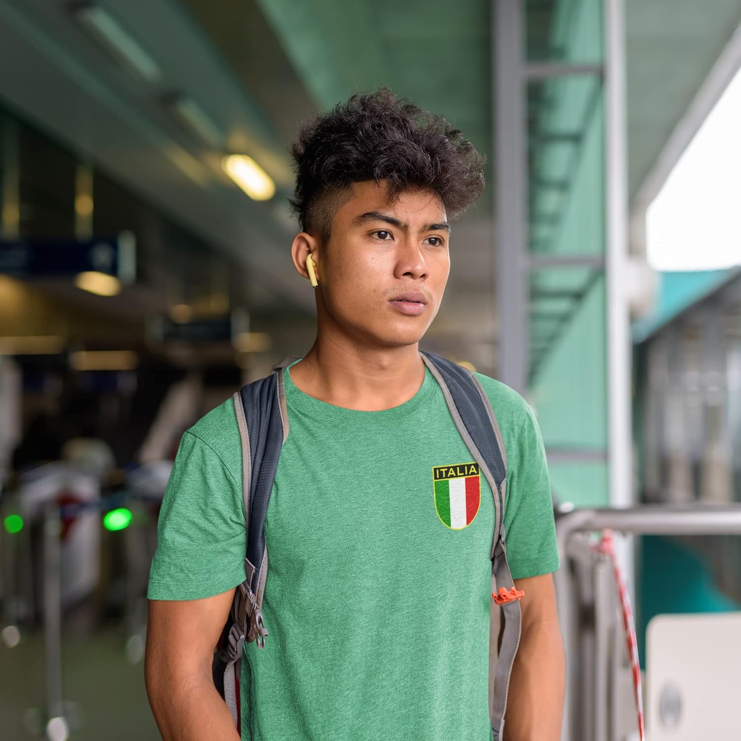 Pop Threads Italy Soccer Retro National Team Graphic Tee T-Shirt for Men - Image 6