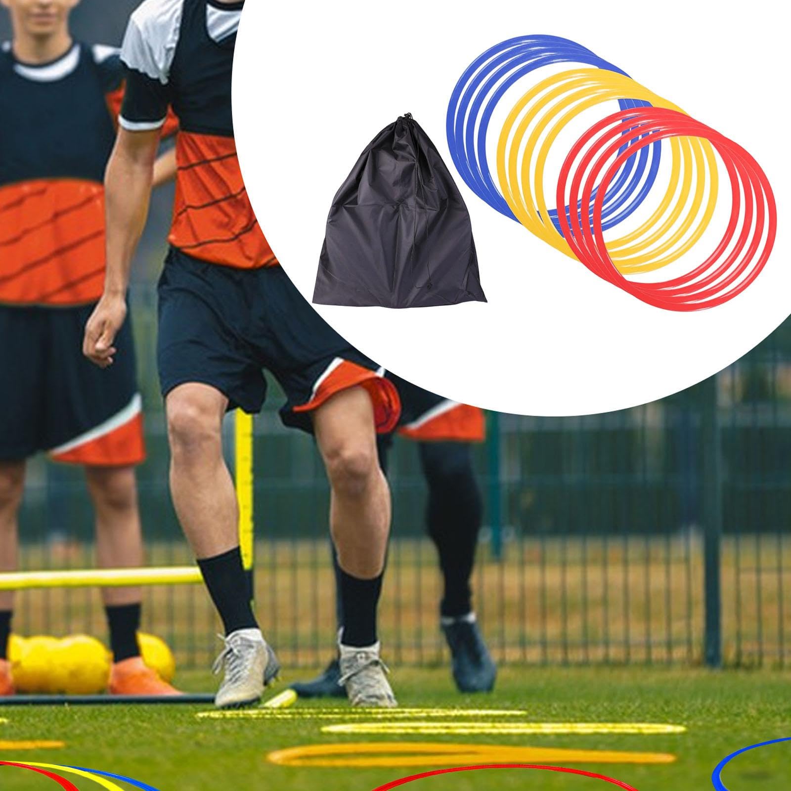 12 Anelli di Agilità, Attrezzature per L'allenamento, Cerchi per Esercizi per