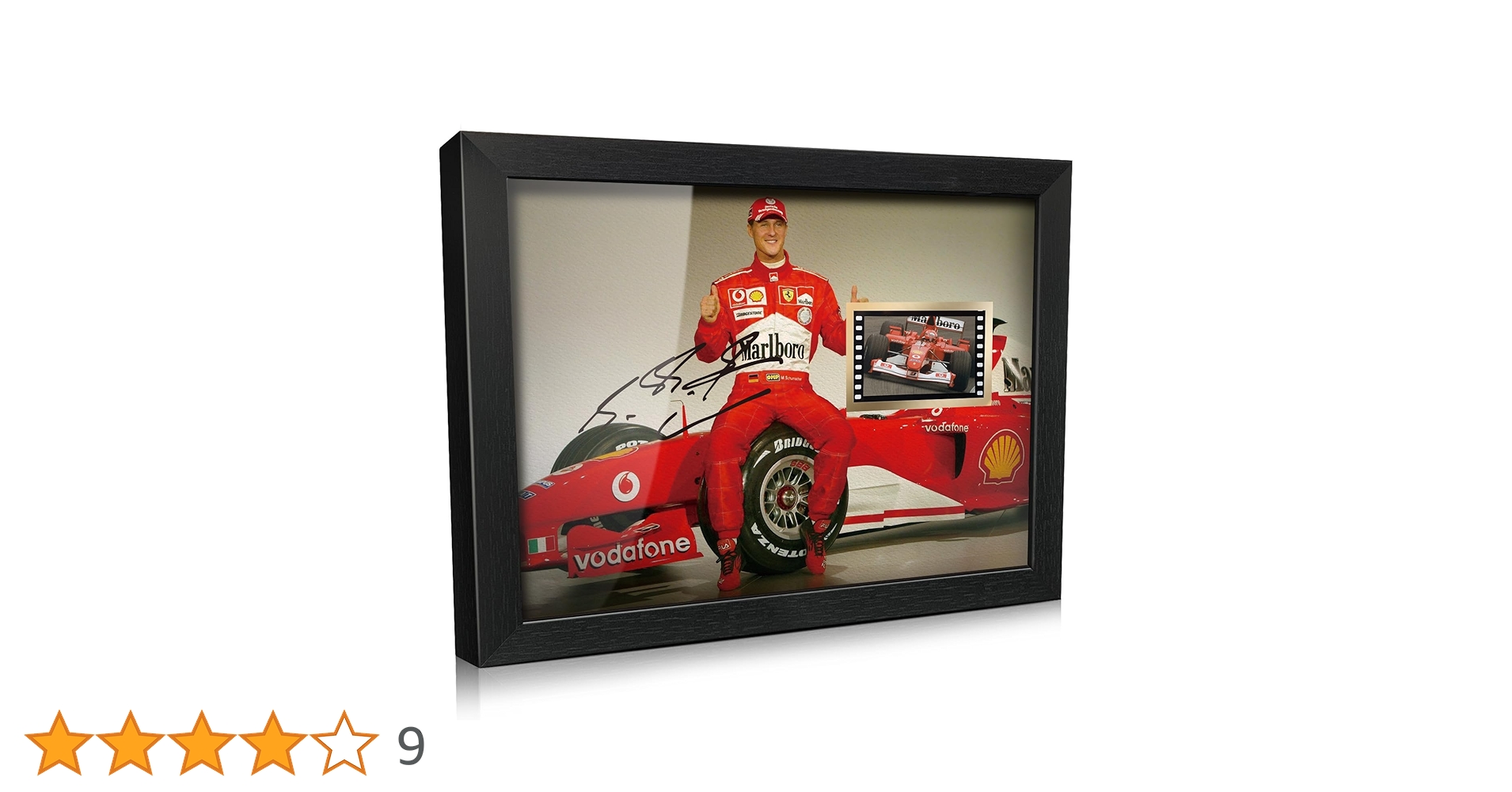 ミハエルシューマッハ フェラーリ 大型　直筆サイン シリアルナンバー入り 絵画 ミハエルシューマッハ フェラーリ 大型 直筆サイン シリアル