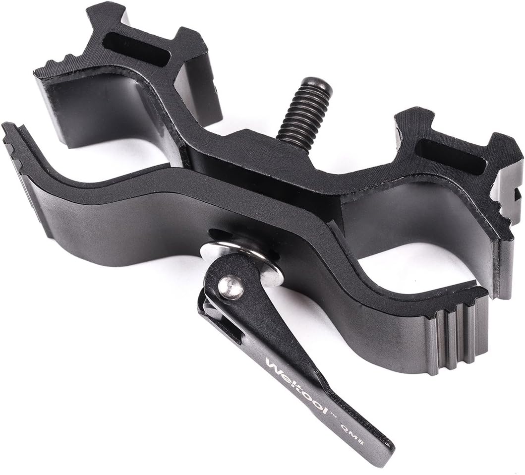 Weltool Tactical Shotgun Flashlight Mount Universal - QM8 Quick Release Mount FIts Multiple Scope Size 1"-30mm