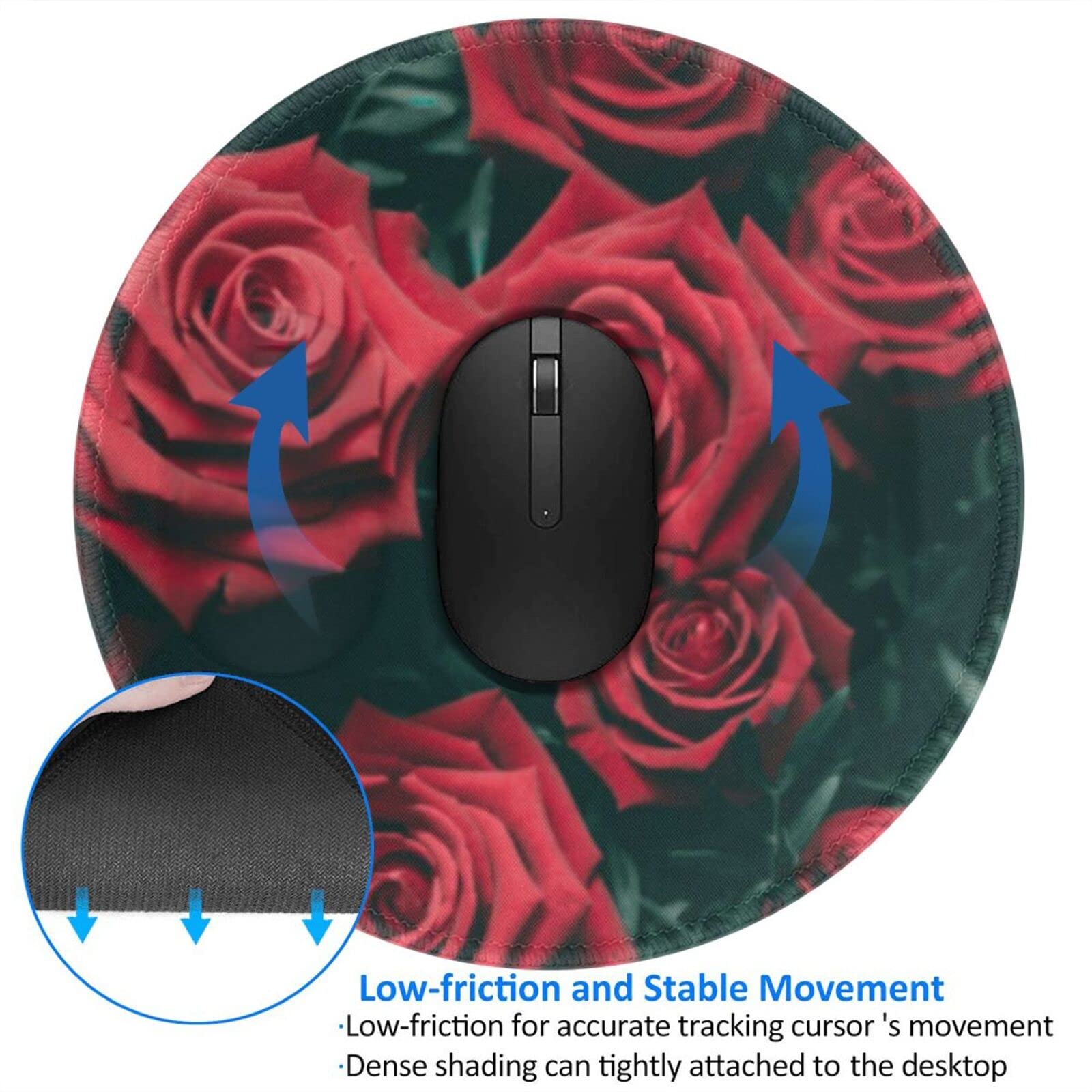 ラウンドゲーム用マウスパッド クリエイティブカスタムノンスリップマウスマットベストミッキーマウス　並行輸入品 | ピクミン ラウンドマウスパッドクラシックかわいい弾性