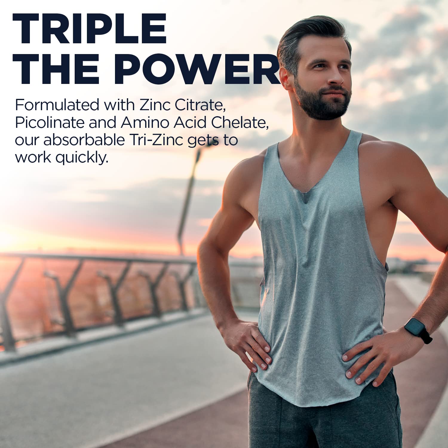 KAL Tri Zinc Supplement 50mg for Men & Women, Non-GMO, 90 Ct Tablets — Amazon image 5