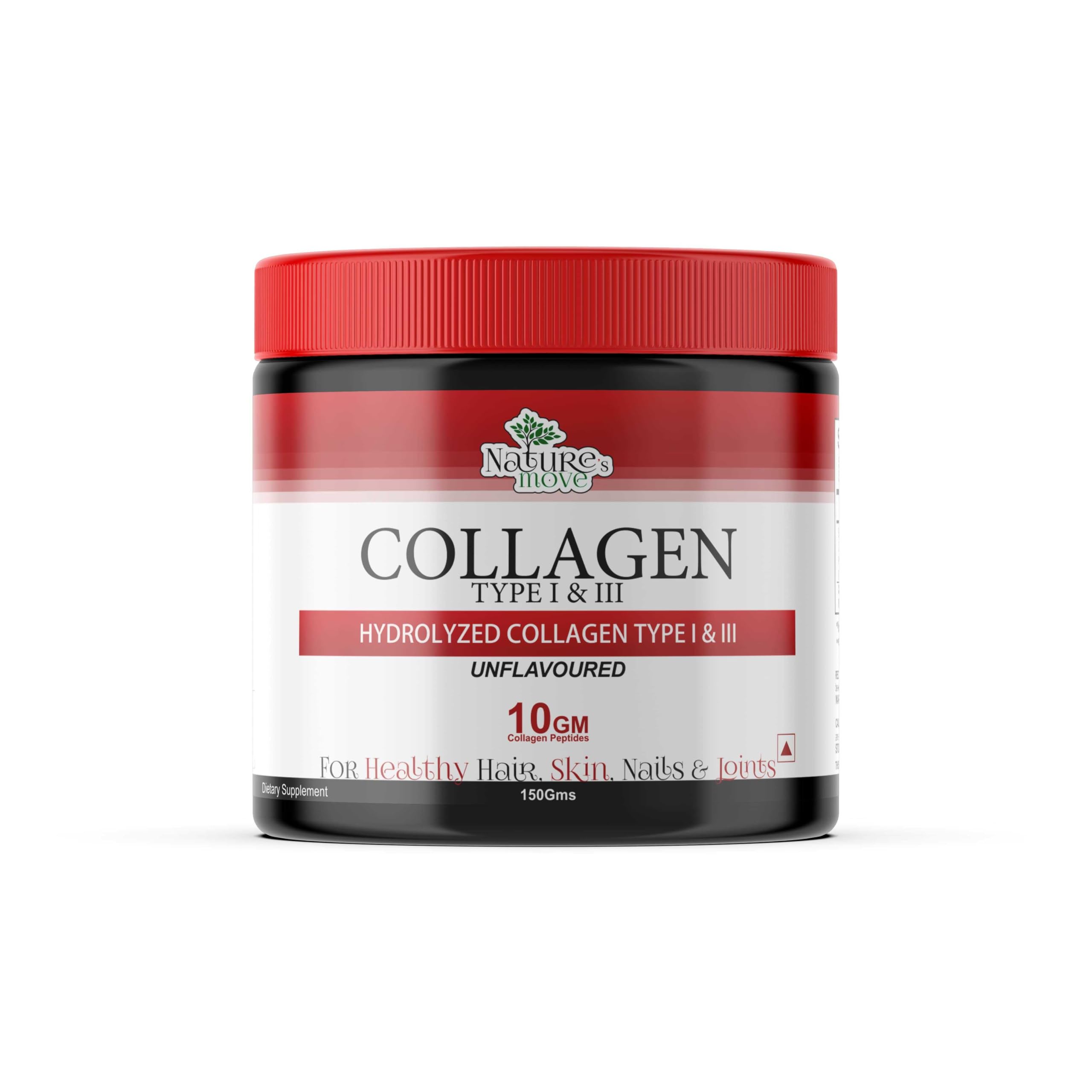 Natures Move Collagen Powder - 150g (20 Servings) | Supports Skin Elasticity, Hair Growth, Nail Strength & Bone Density-image-42