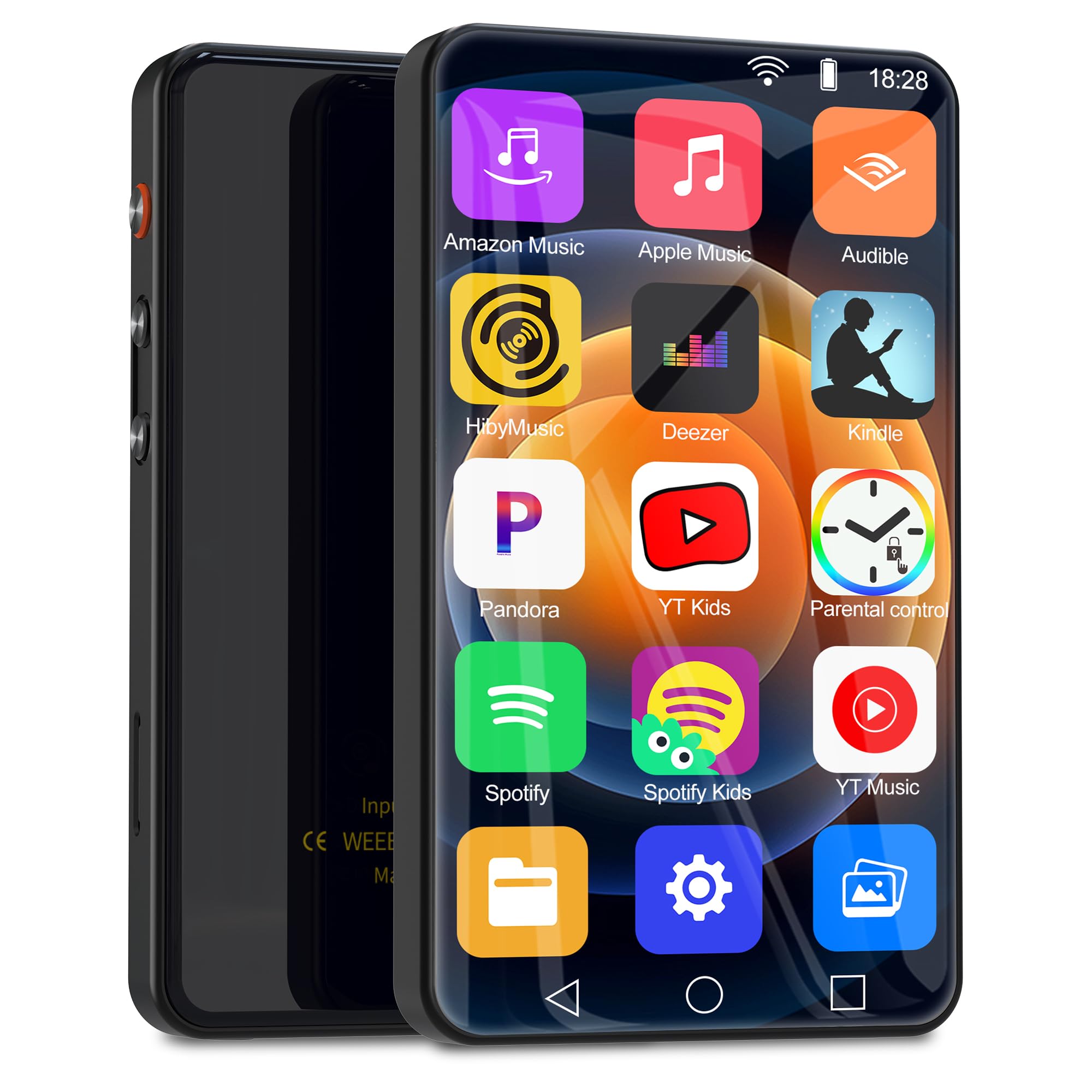 Smart 144GB MP3 Player with Bluetooth and WiFi Ninsiden 4 Full Touch Screen MP4 Music Player with Spotify
