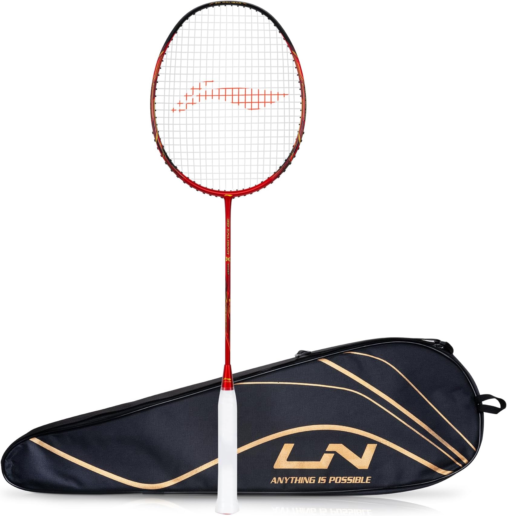 3D Calibar X Carbon Graphite Badminton Racket with Free Full Cover