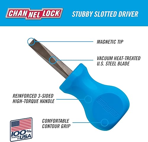 Miniatura 7 de CHANNELLOCK SD-4H - Juego de destornilladores estándar de 4 piezas, punta magnética, fabricado en Estados Unidos, agarre moldeado de tres lóbulos