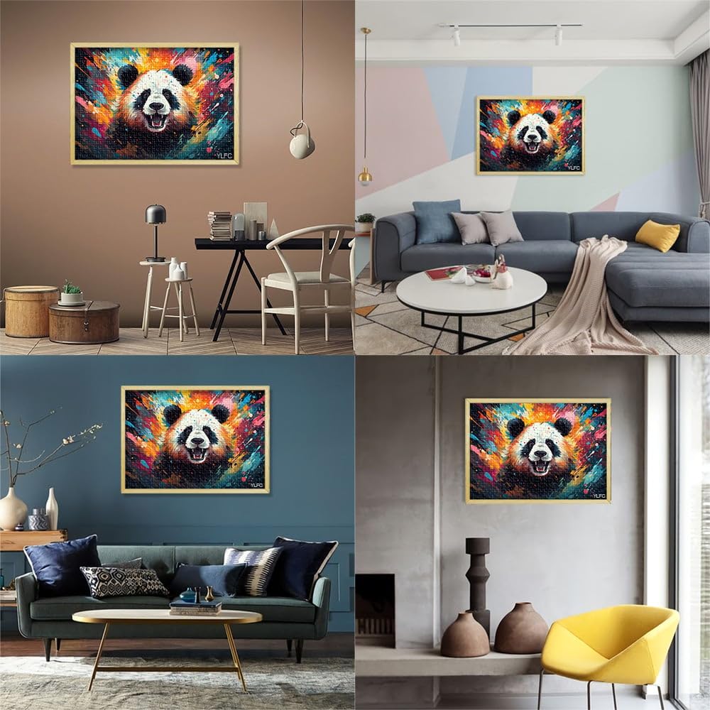 Puzzles pour Adultes 2000 pièces bébés Pandas Jeux éducatifs à Domicile Jouets de Bricolage Convient pour la décoration de Bureau 27,56 po x 39,37 po