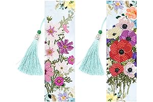 Pigpigboss Morning Glory Flower Diamond Painting Bookmark Kits for Adults