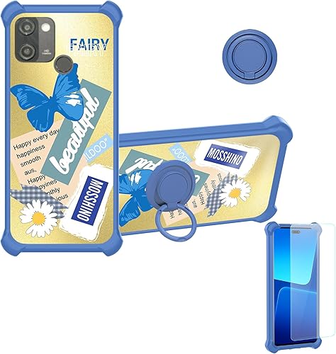 Funda para Vortex HD65 Plus compatible con Vortex HD65 Plus con protector de pantalla de vidrio templado, PC duro + silicona suave, soporte de