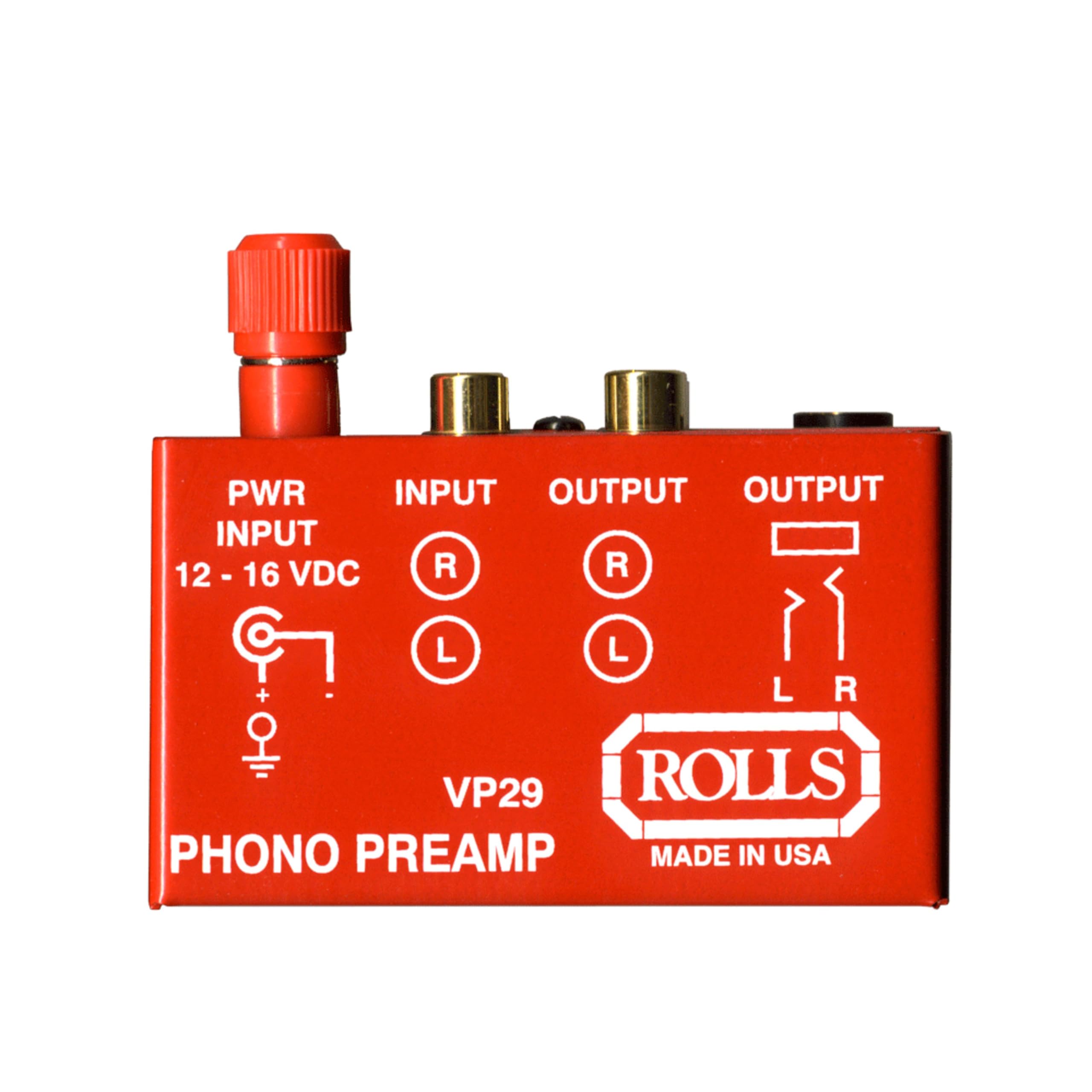 Rolls Phono Preamp, Red (VP29) : ROLLS: Amazon.ca: Electronics