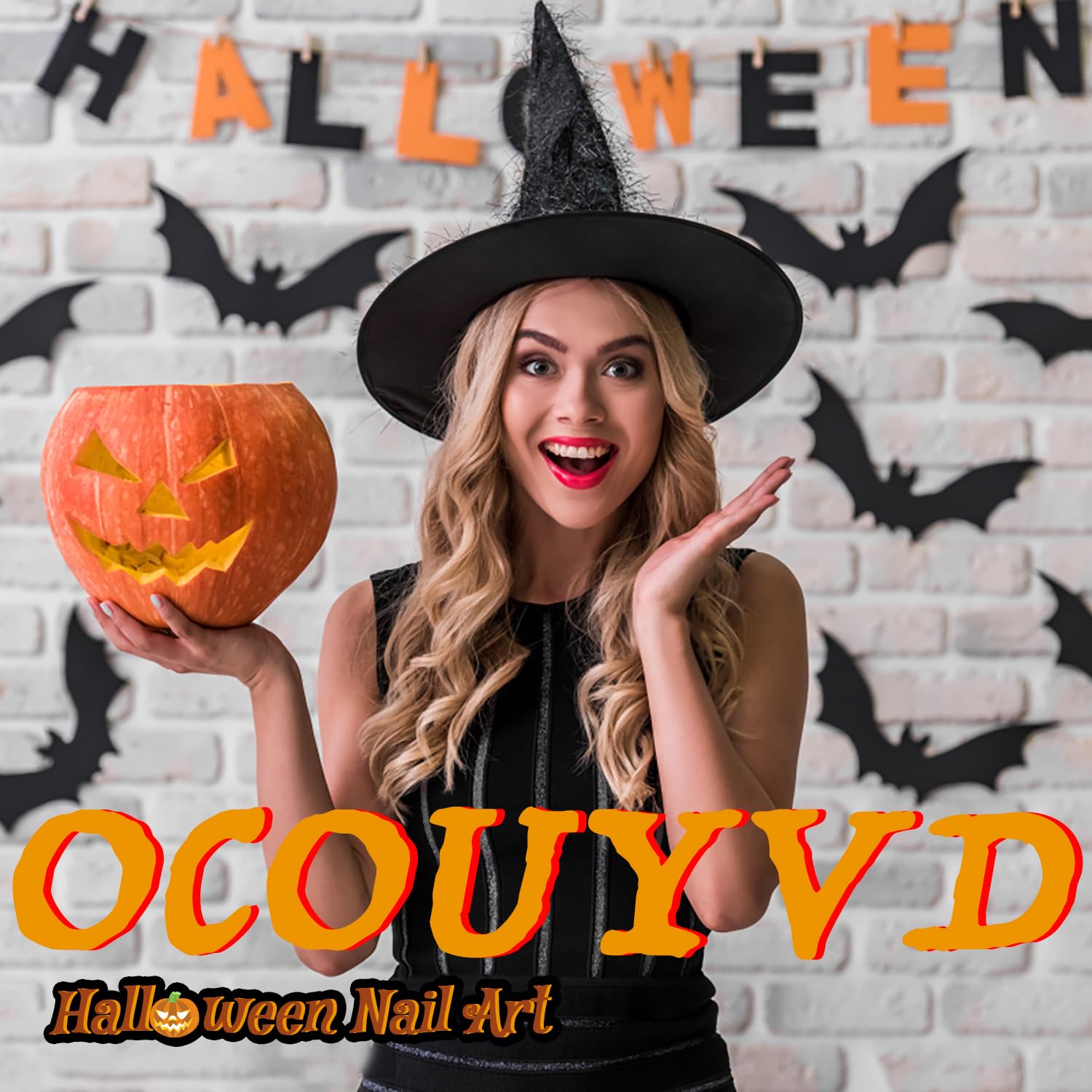 Halloween Press on Nails French Tip Almond Fake Nails Terror Blood False Nail with Acrylic Glue on Nails Medium Artificial Nails Glossy Reusable Halloween Stick on Nails for Women DIY Manicure 24 Pcs: Style 11