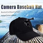 Action Camera Mount Hat, J-Hook Buckle Mount with Screw for Outdoor Photography and Sports