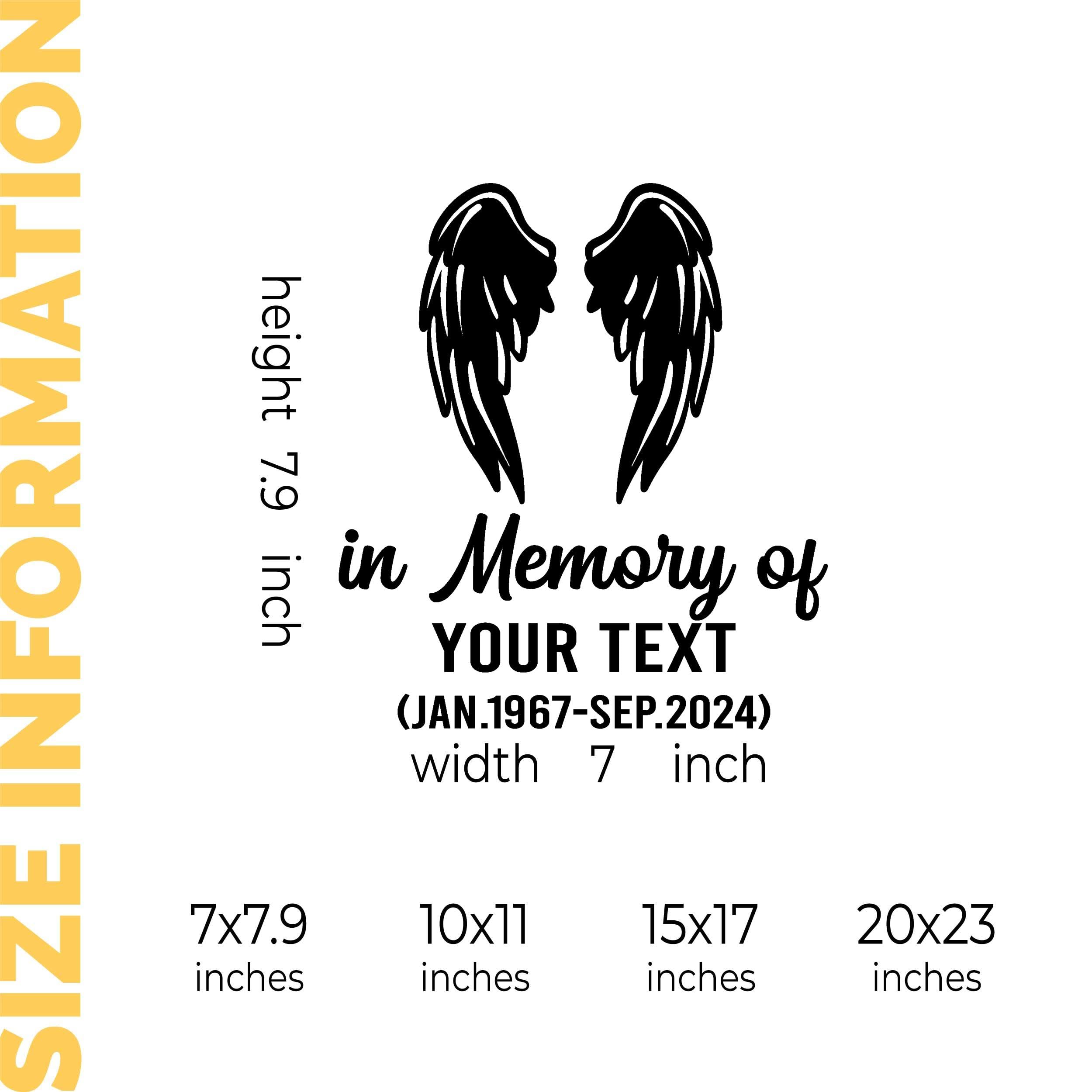 Die-Cut In Loving Memory Car Decals
