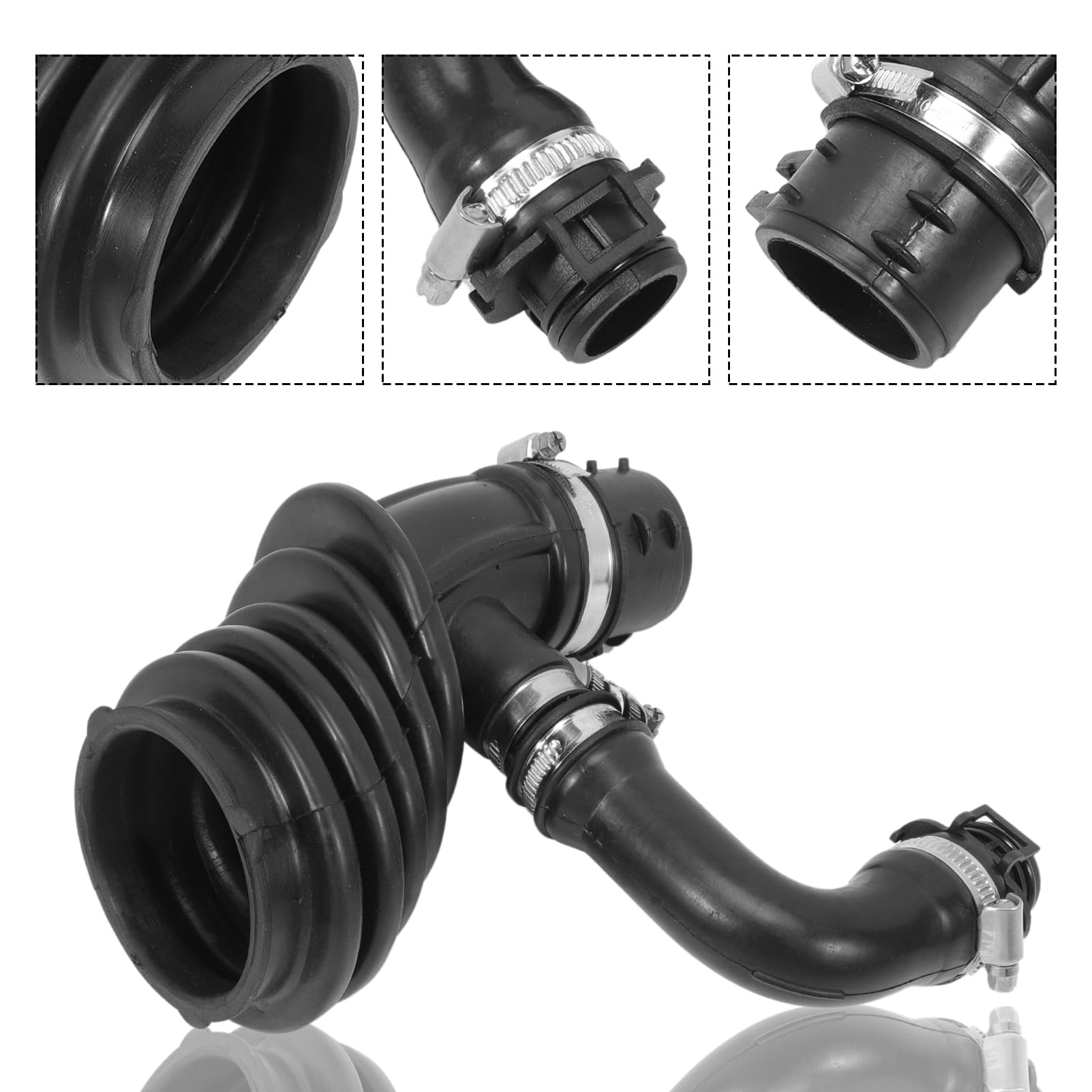 KASturbo Tuyau d'admission d'air Filtre à air Flux d'admission Tuyau pour C-Max Focus II 1.6 TDCI 2004-2009 1673571 7M519A673EJ 1485712