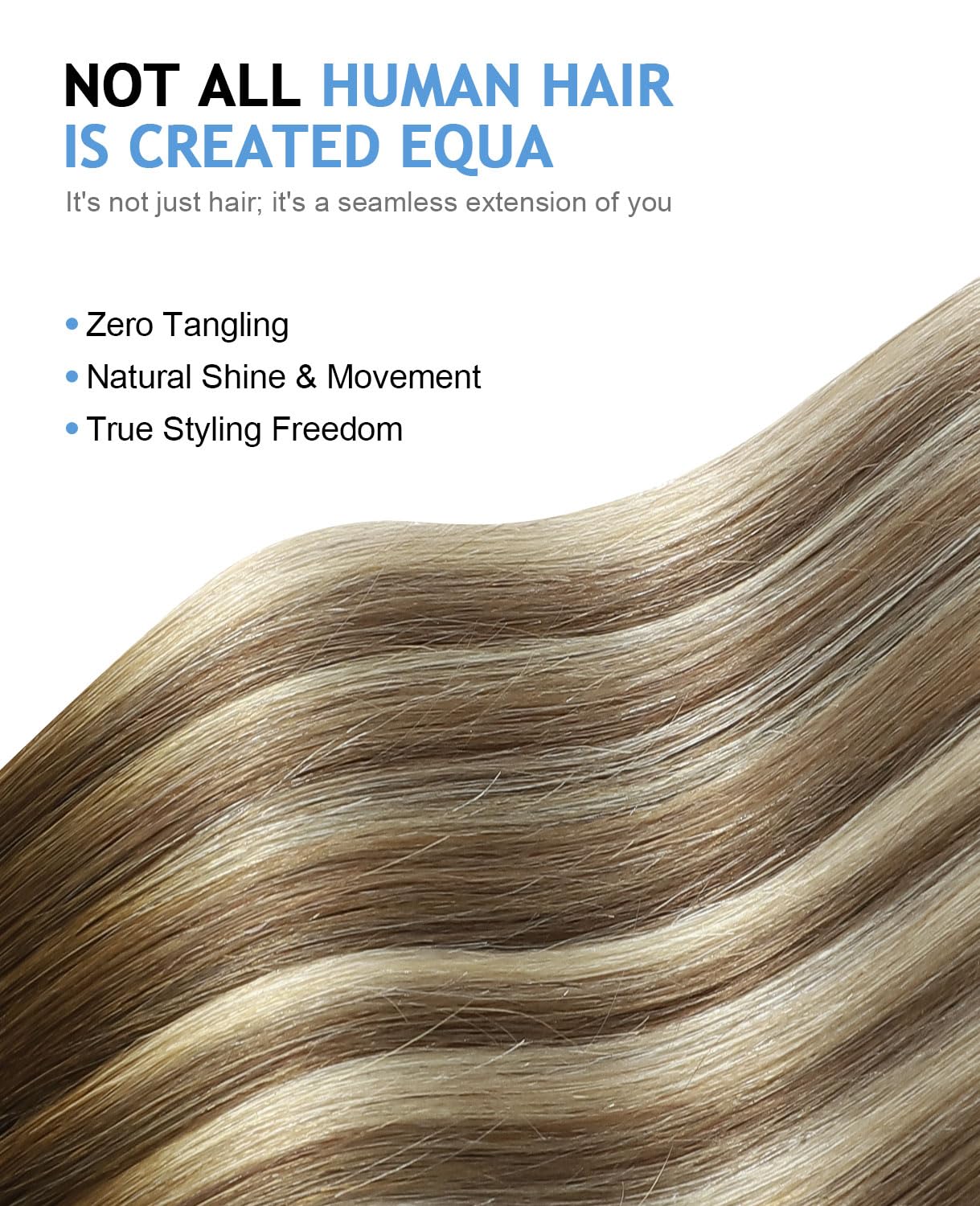 COOKAYU Invisi Edge Tape in Extensions Human Hair 20Inch 55g 20pcs/pack Walnut Brown to Ash Brown and Blonde Thick Seamless Injected invisible Tape in Hair Extensions