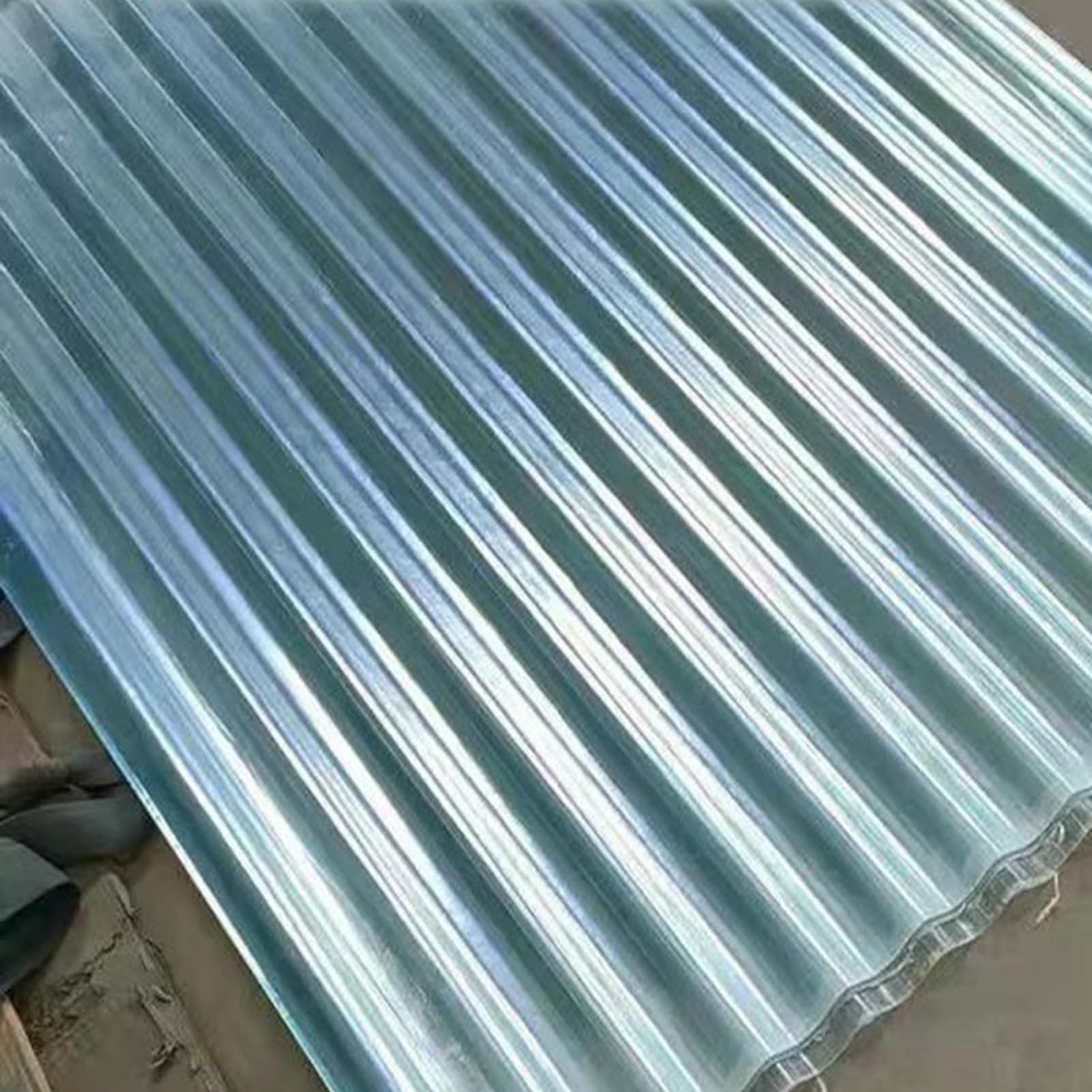 Planchas Transparentes Tejados, Placa Ondulada, Paneles for Tejado 1mm Chapa Tejado a Prueba, Placa de Aislamiento, for Invernaderos Cocheras(6 PCS,0.9x1.6m/2.95x5.25ft)