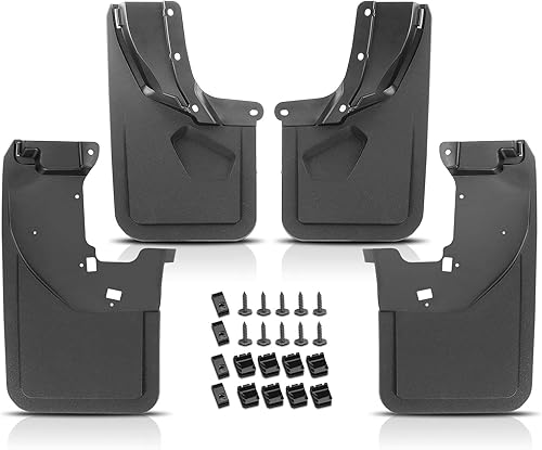 A-Premium 4 protectores contra salpicaduras para camiones resistentes con hardware compatibles con Ford Bronco 2021-2023 42 puertas Base,