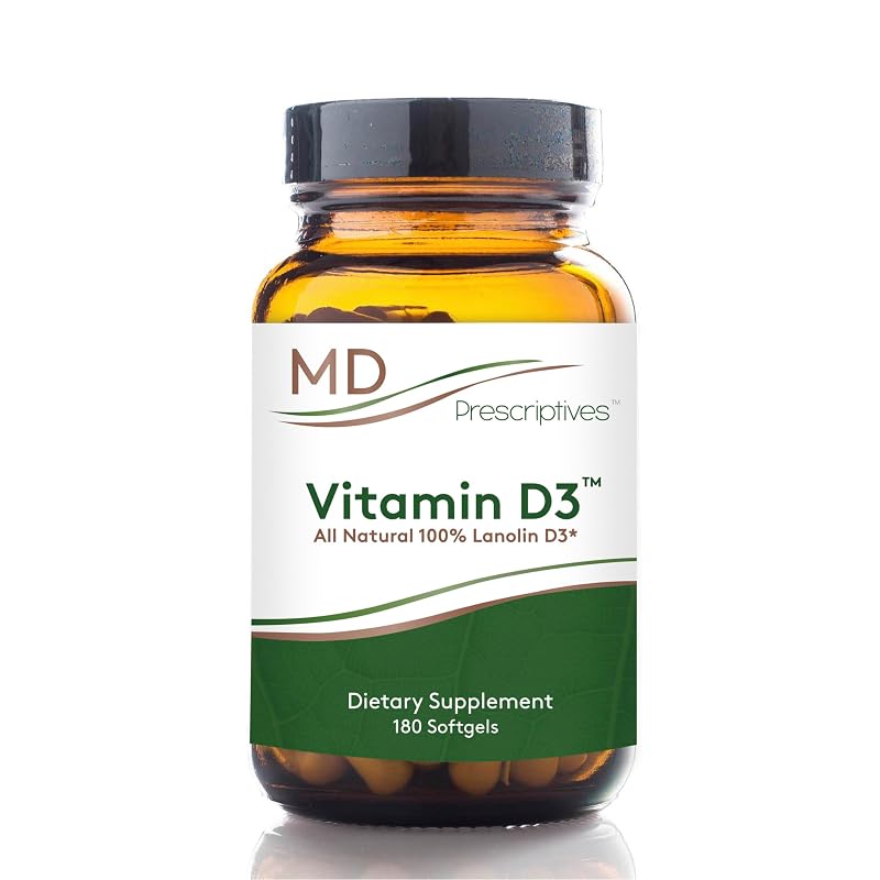 MD Prescriptives Vitamina D3 125 mcg (5.000 UI) 180 cápsulas
