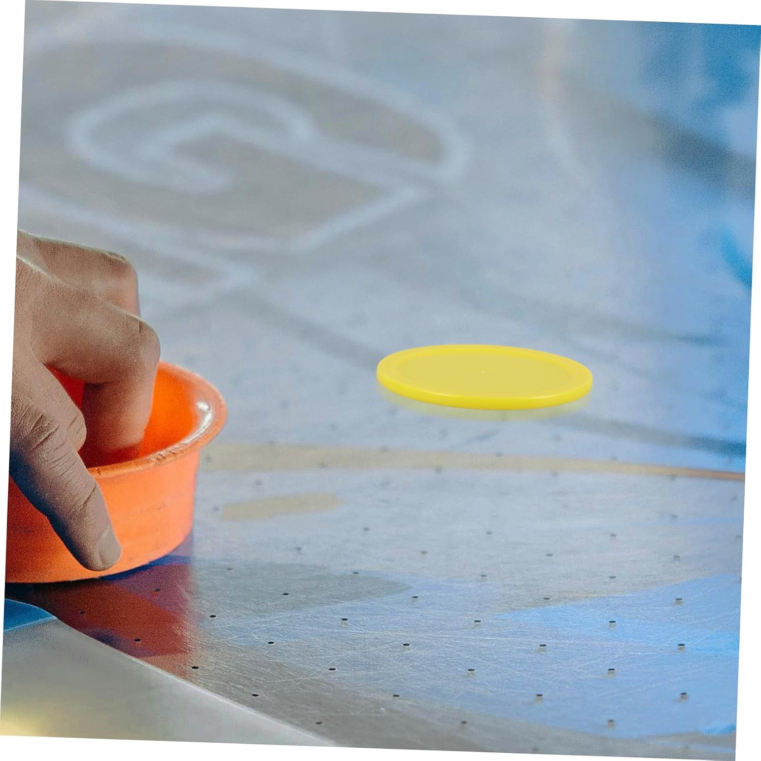 BESTonZON 50pcs Table Hockey Pucks Plastic Hockey Accessories for Indoor Gaming Smooth for Enhanced Maneuverability for Family Fun and Parties