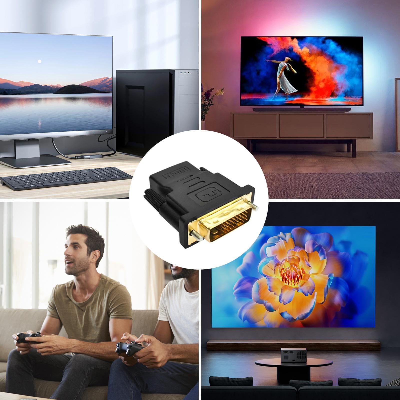 J&D 2-Pack Flat HDMI Adattatore, 90 Gradi Sinistra E Retto Angolo - Foto 10