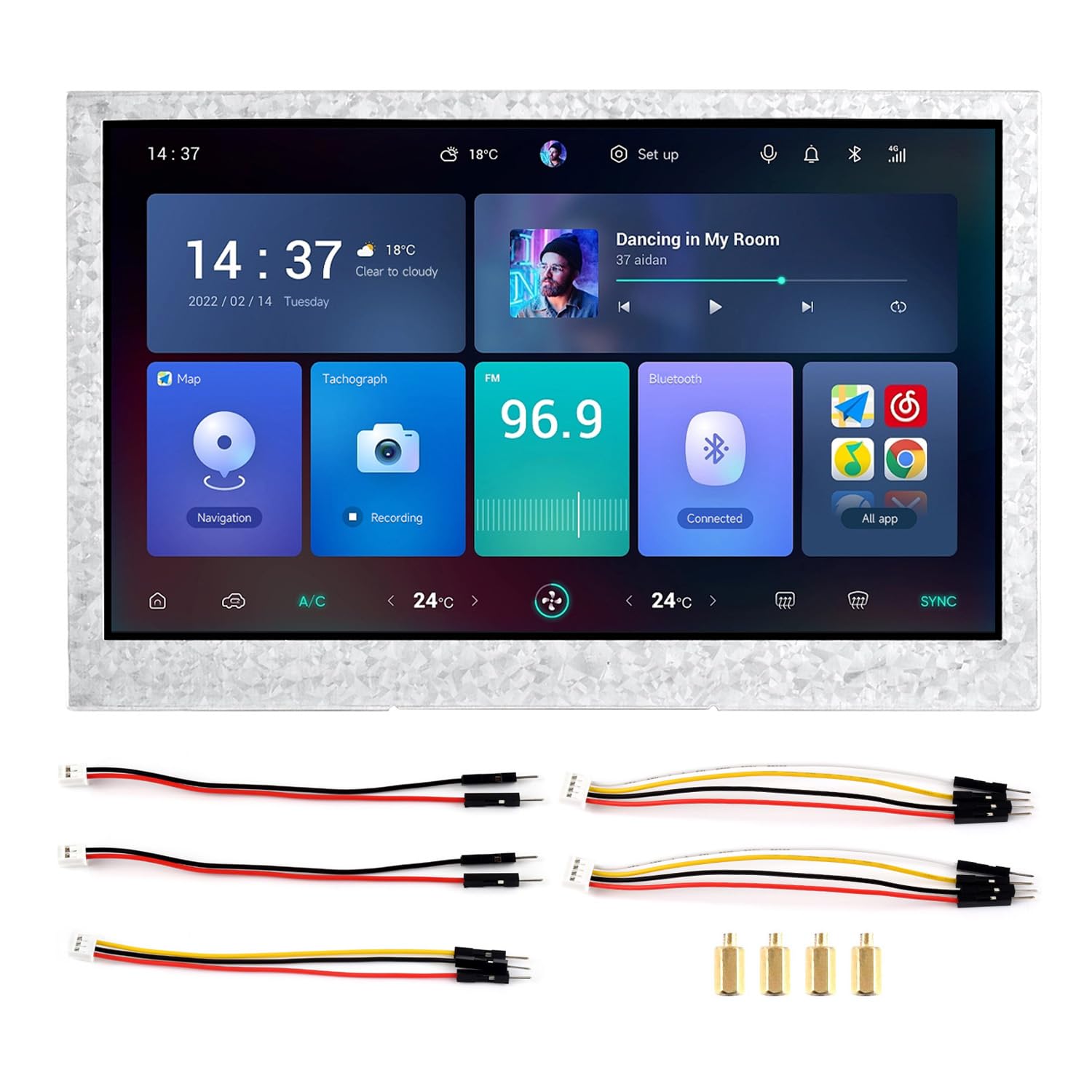 Waveshare ESP32-S3 4.3inch Display Development Board, 800×480, 32-bit LX7 Dual-core Processor, Up to 240MHz Frequency, Supports WiFi & BT, with Onboard Antenna, Without Touch Function