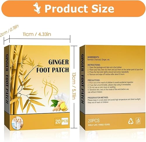 Miniatura 7 de Almohadillas de limpieza profunda de jengibre, 20 almohadillas con polvo de jengibre natural puro, ingredientes de primera calidad y vinagre de