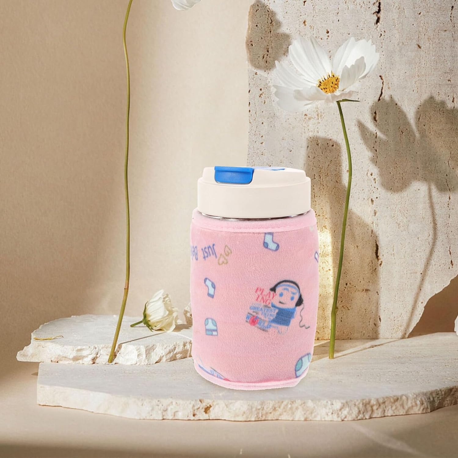 Uonlytech USB Bottle Warmer Cover for Travel Insulated Cloth Heater Compatible Various Bottles Easy to Install Remove for Home Car Use