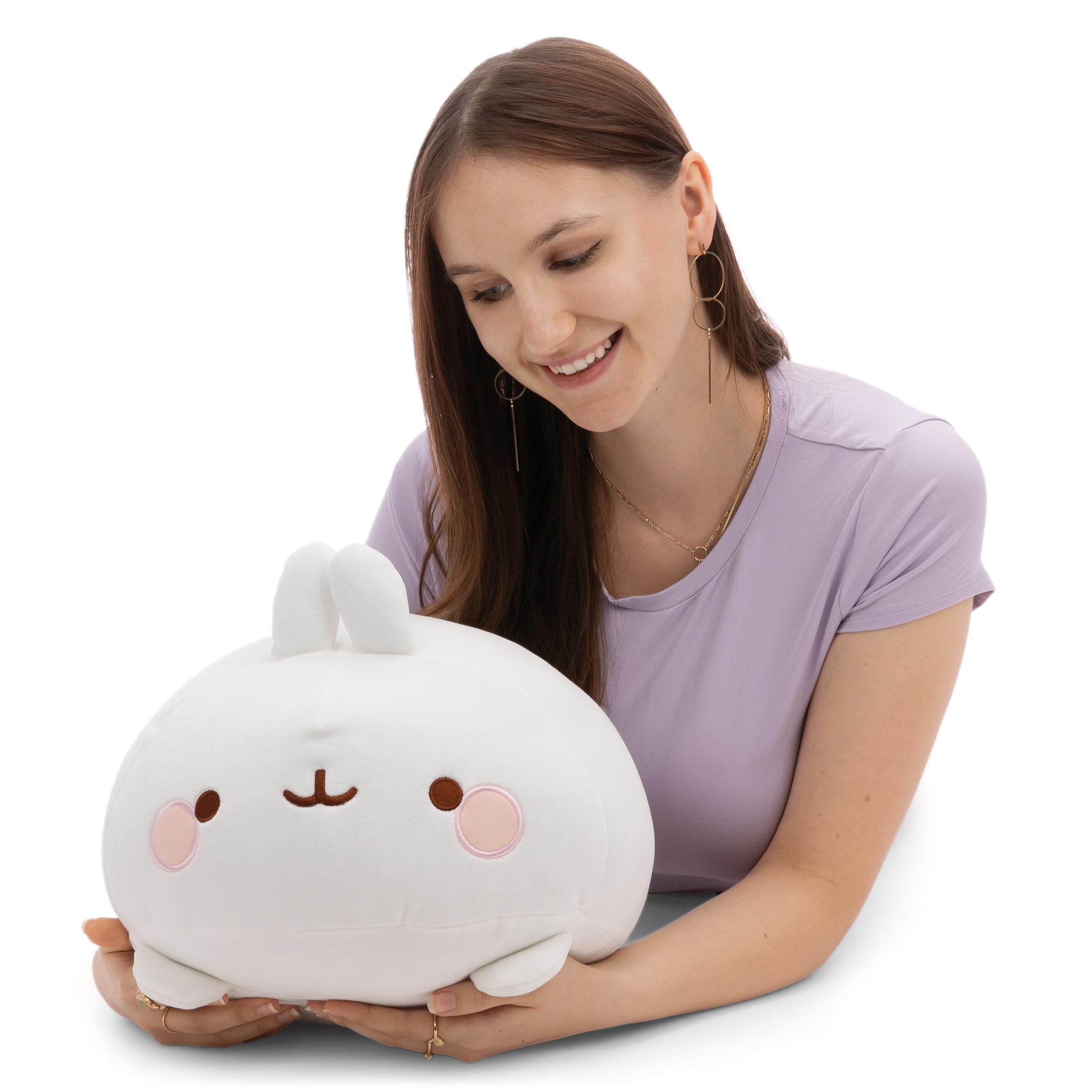 NICI 47752 Molang Rabbit Figurine Cushion 30 x 40 cm, White — image 1
