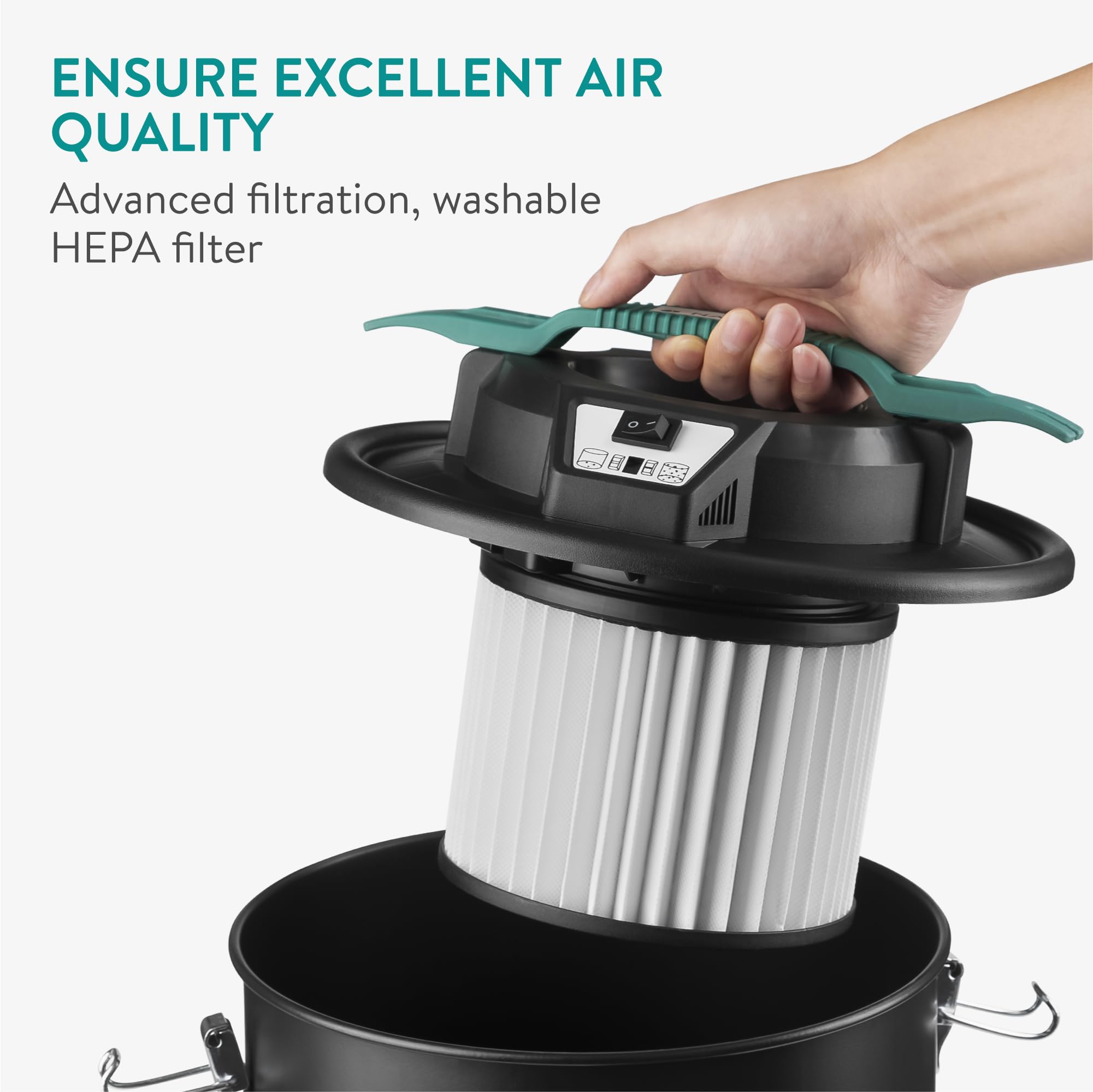 Navaris Aspirateur à Cendres 1000W 20L
