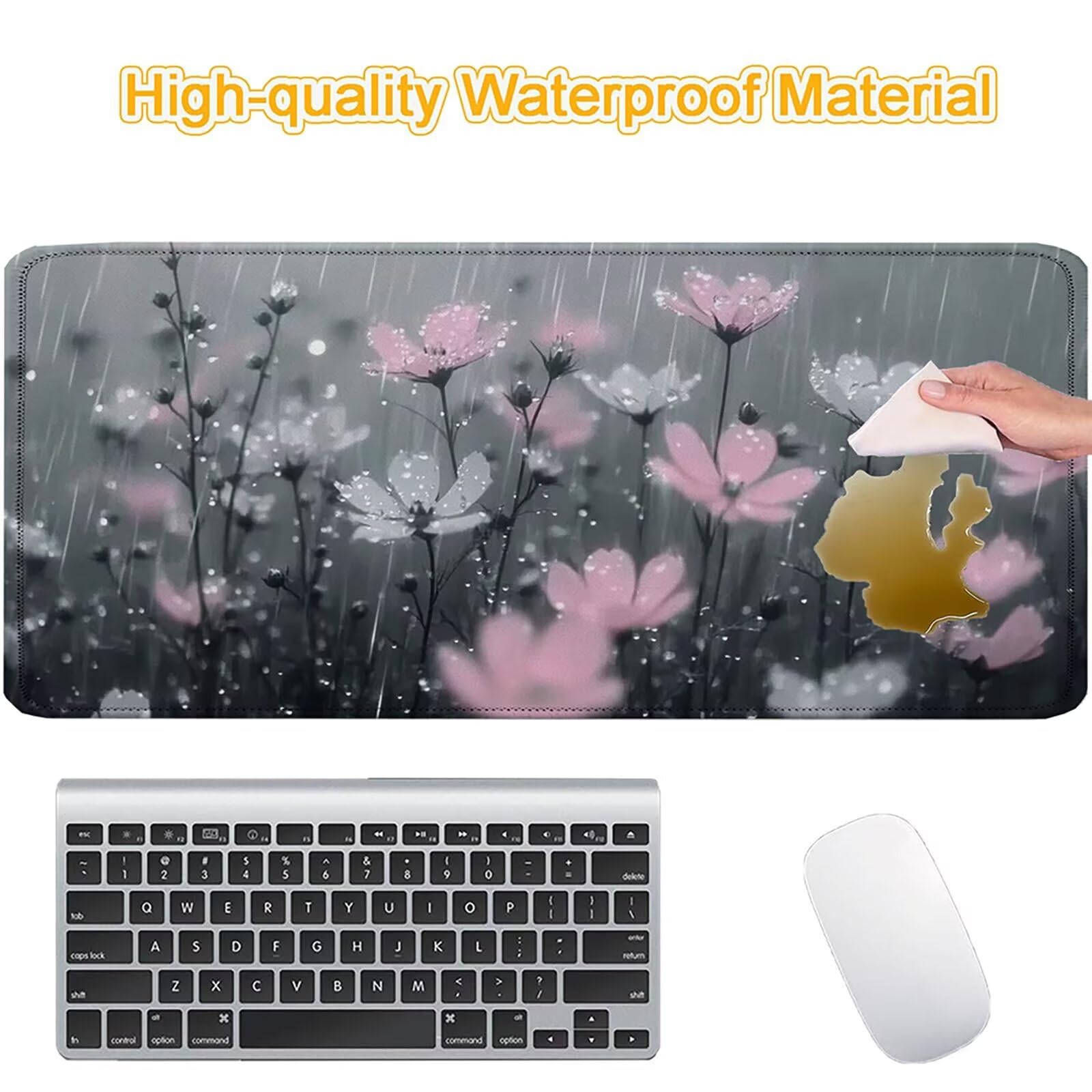 Tappetino Mouse 900x450mm | Superficie Ultra-Liscia, grigio 0-z374
