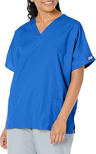 Cherokee Camiseta médica para mujer, cuello en V, ajuste tradicional con manga Dolman y tela resistente a la decoloración, 4700