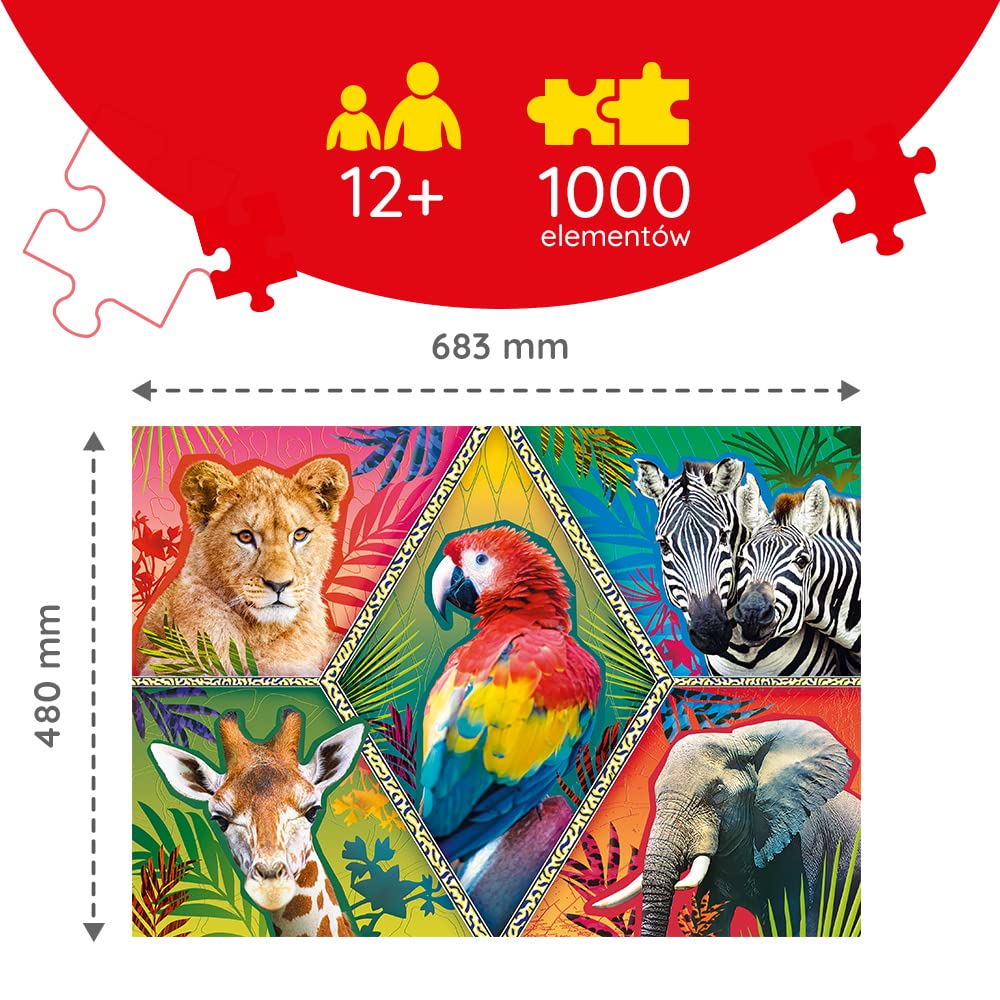 Trefl Exotic Animals 1000-Piece Puzzle – Premium Quality For Adults & Kids 12+